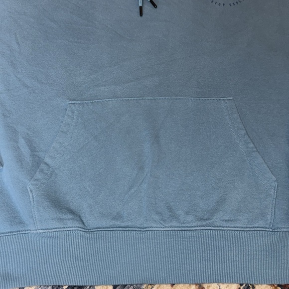 The North Face Teal Long Sleeve Pullover Drawstring Hoodie LG - Picture 3 of 16